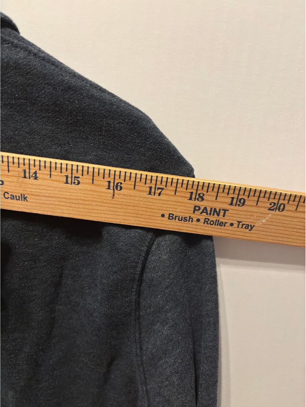 Croft and Barrow Extra Soft Dark Gray Quarter Zip Pullover Sweatshirt - Picture 6 of 7